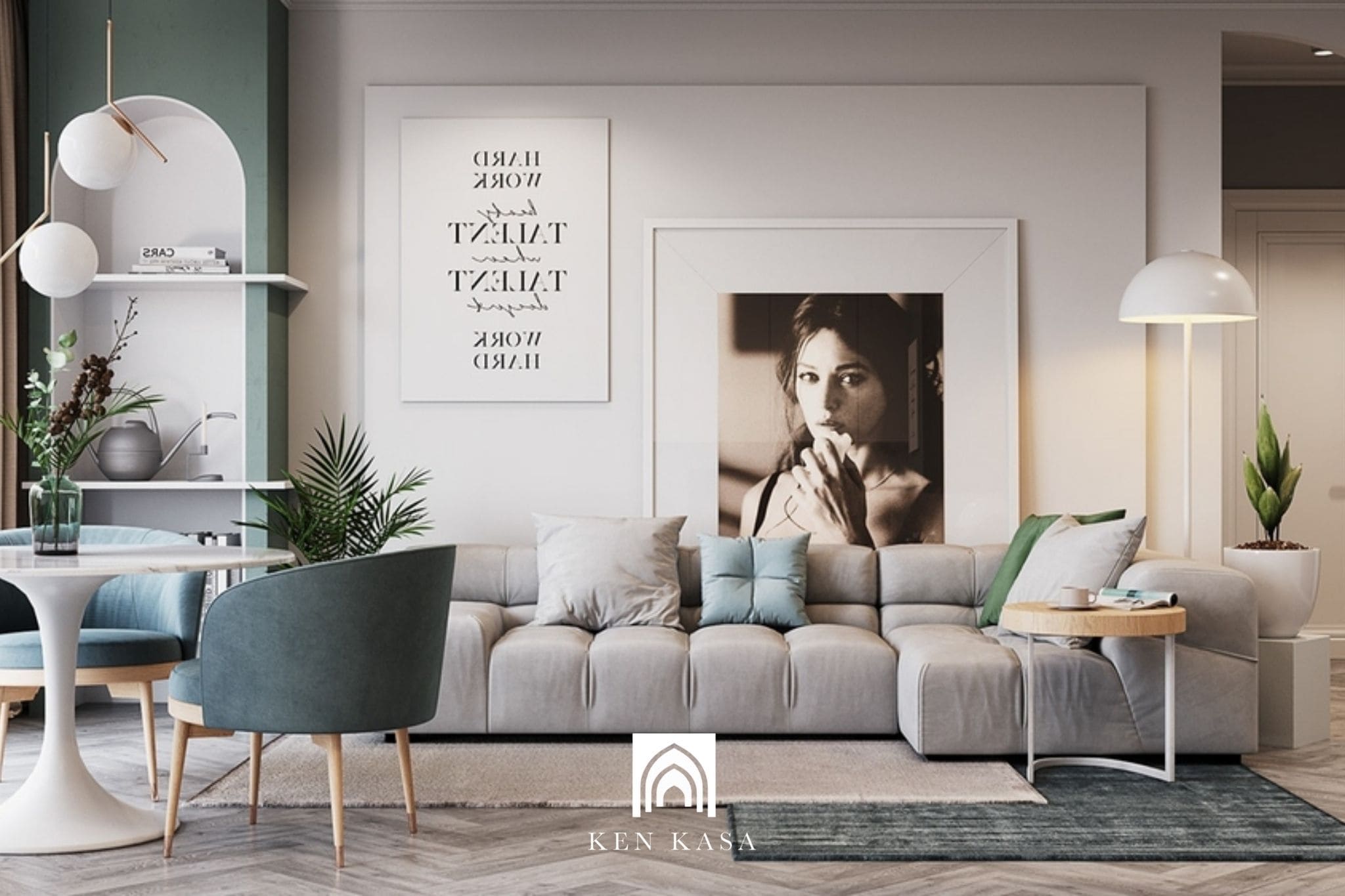 Lựa chọn màu sơn tường và nội thất sáng màu