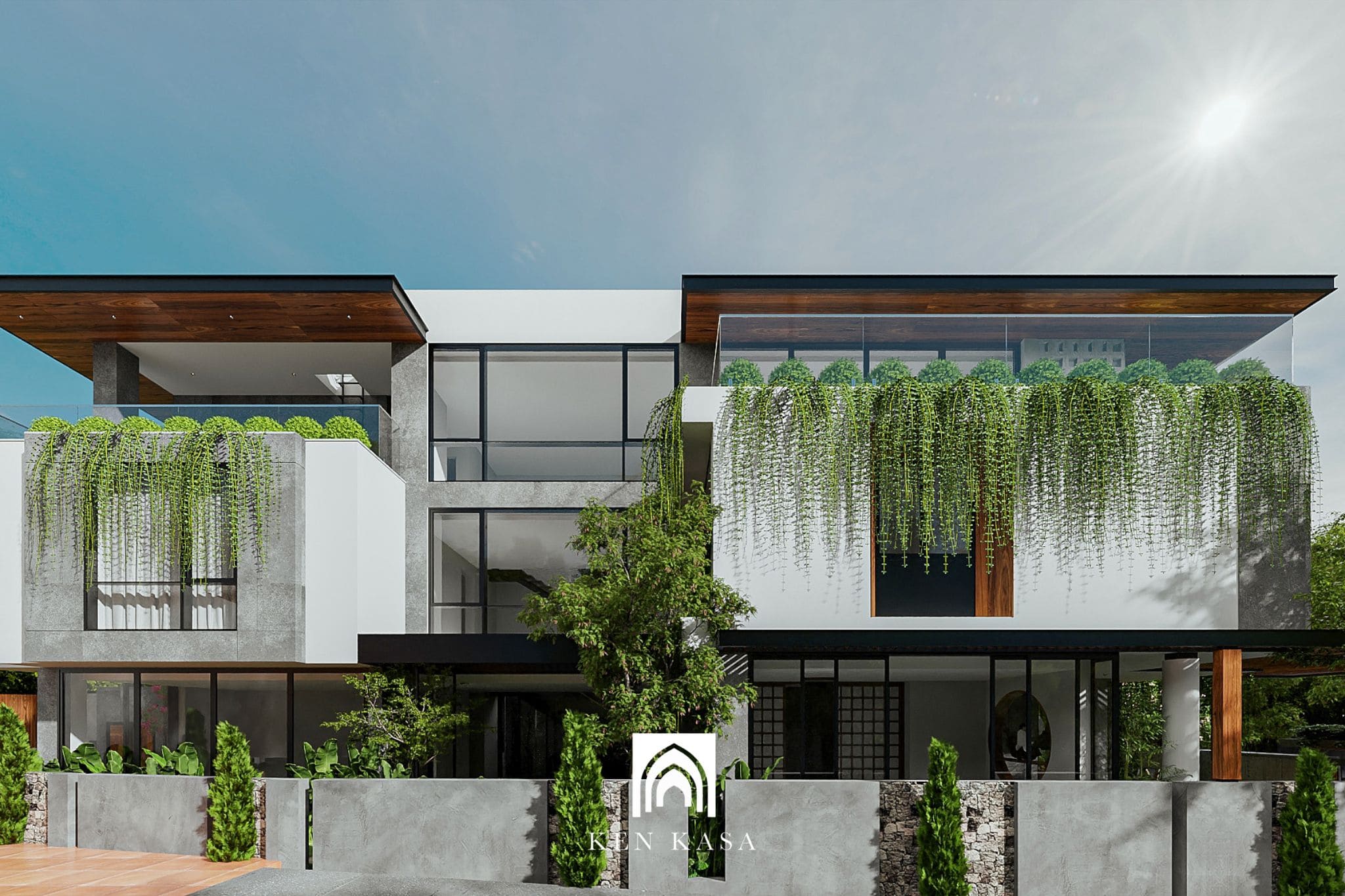 mẫu biệt thự nghỉ dưỡng phong cách Tropical