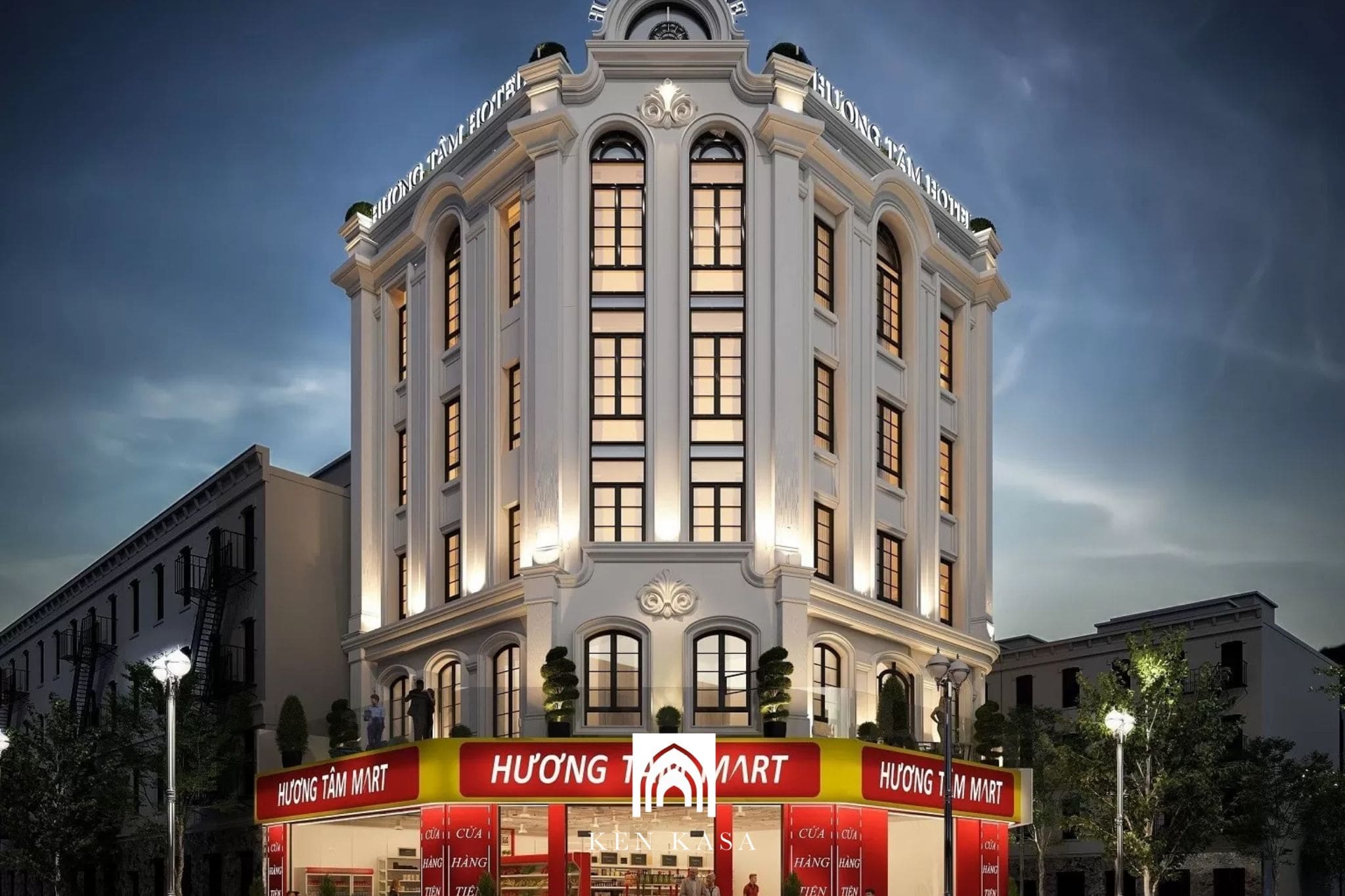 Chi phí thiết kế kiến trúc khách sạn tân cổ điển