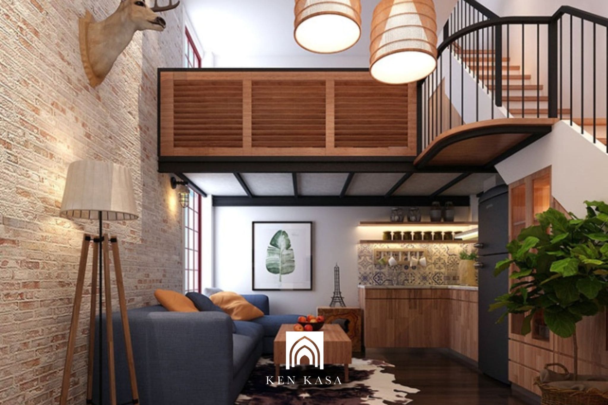 Thiết kế homestay nhà ống phong cách hiện đại