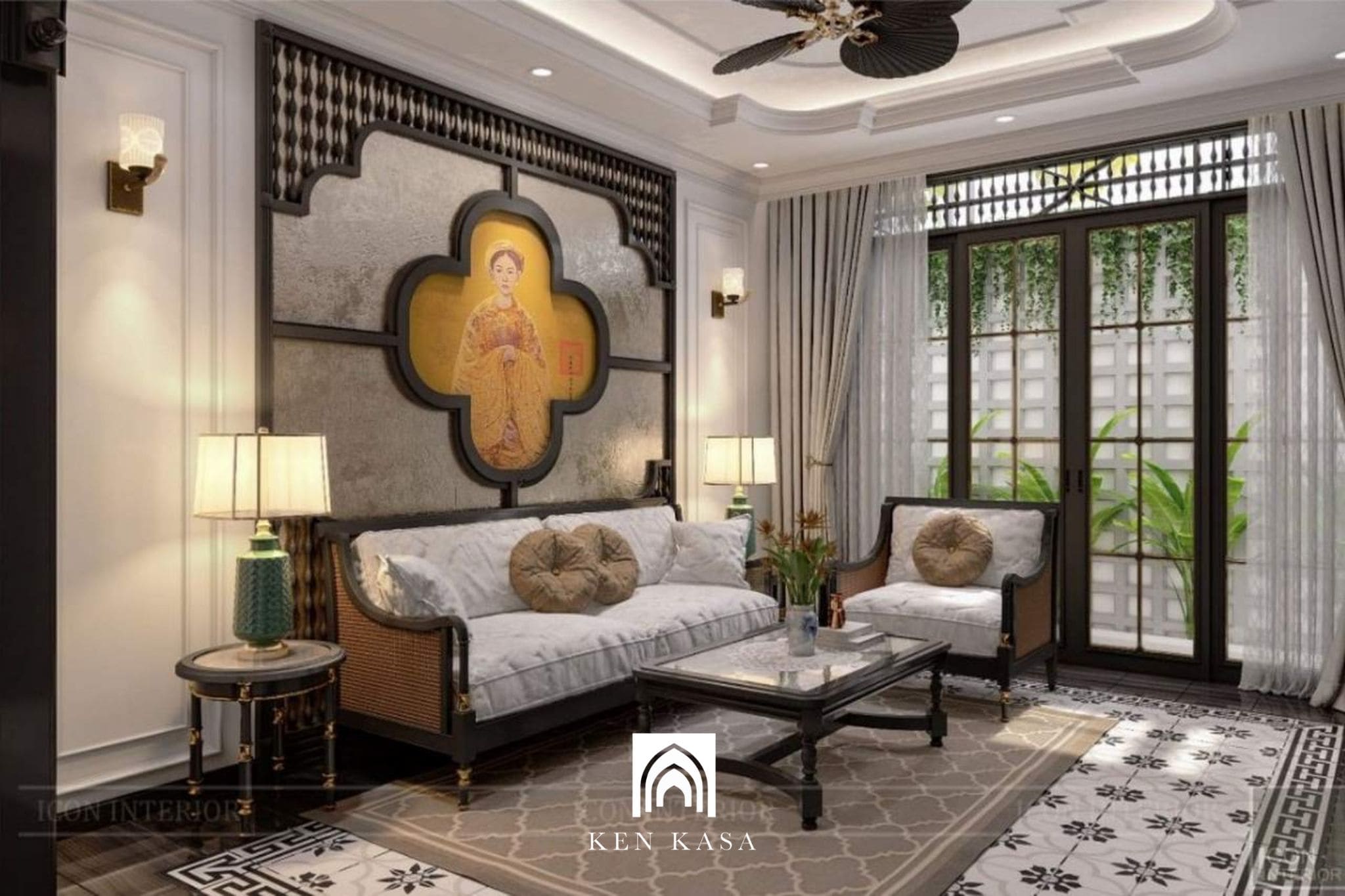 Thiết kế homestay nhà ống phong cách Indochine