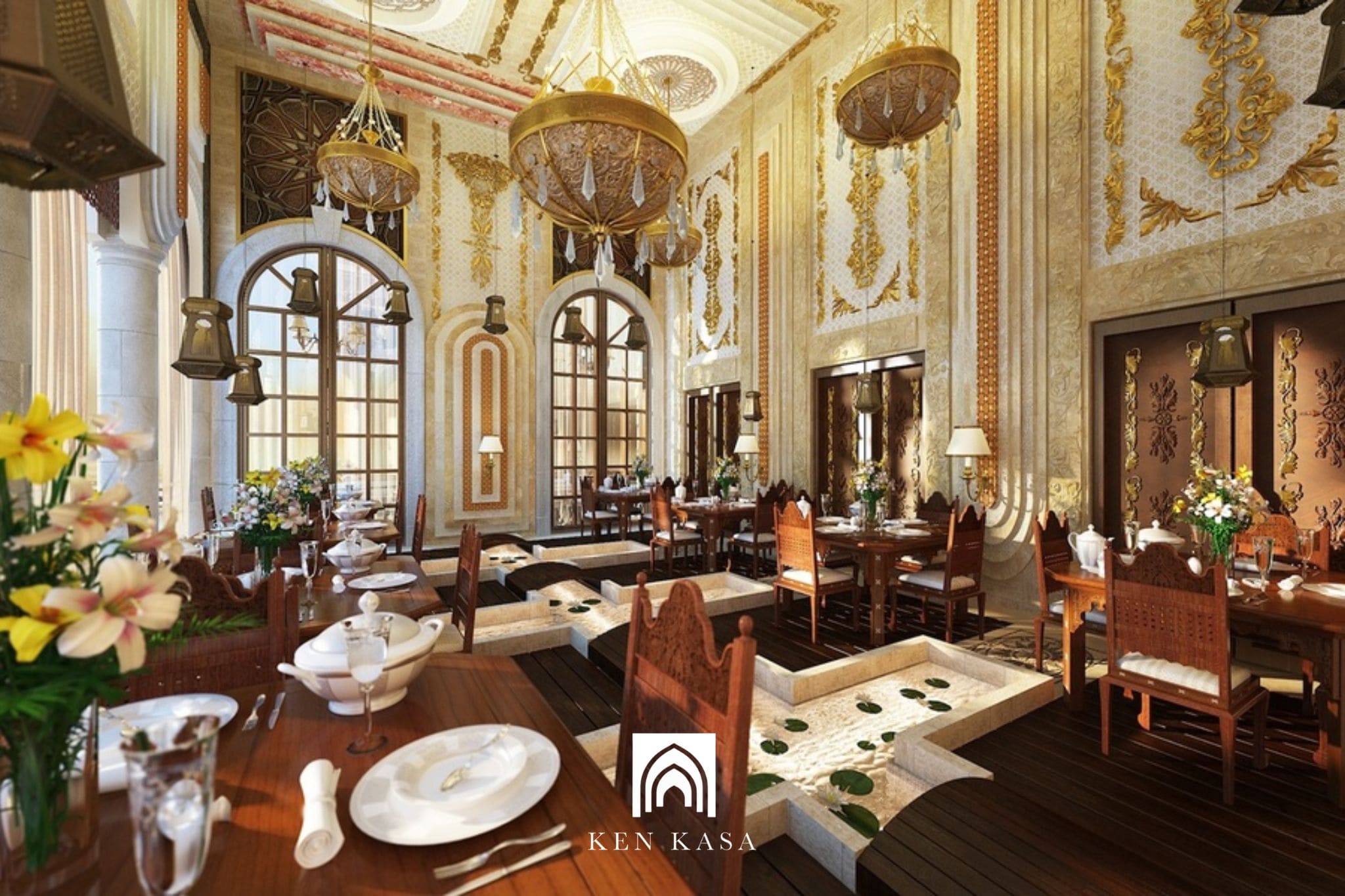 Tổng hợp 30 mẫu thiết kế khách sạn tân cổ điển 4 sao sang trọng, tiện nghi mới nhất 2026 