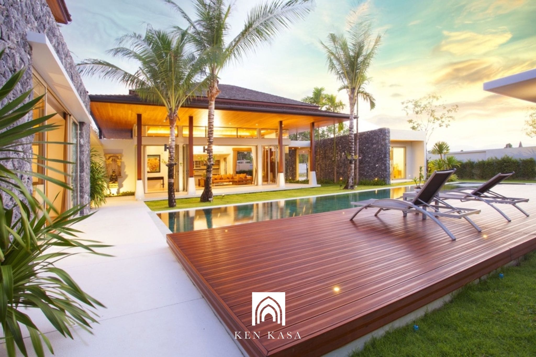 Biệt thự nghỉ dưỡng 1 tầng phong cách Rustic