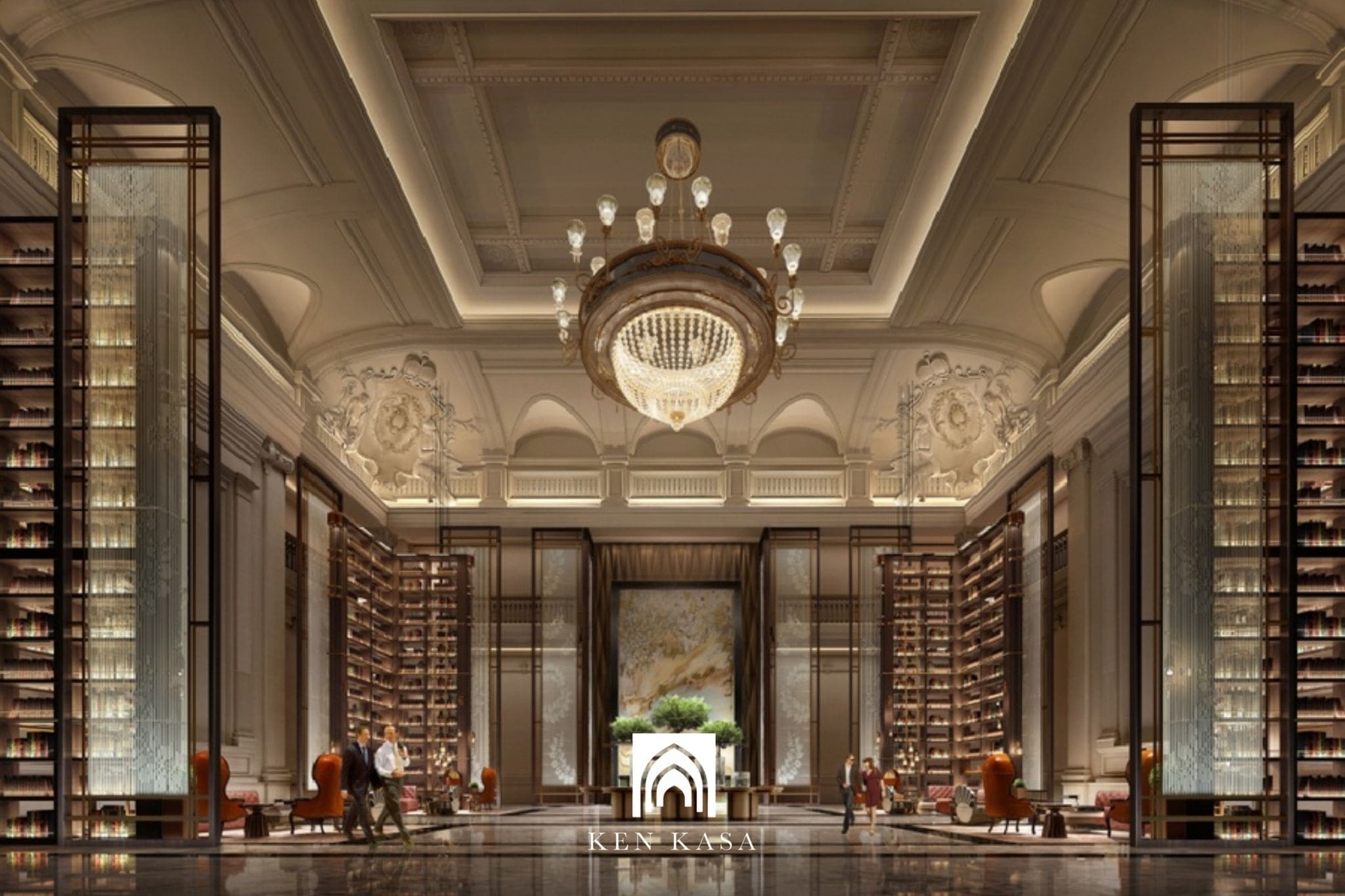 Mẫu thiết kế khách sạn tân cổ điển đẹp kết hợp yếu tố hiện đại