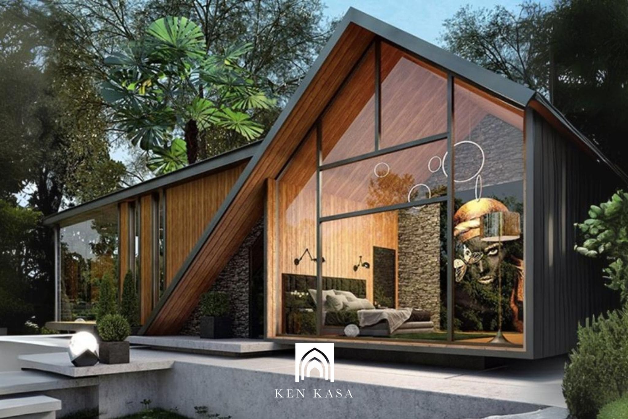 Mẫu nhà resort đẹp phong cách cabin nghỉ dưỡng giữa rừng – núi