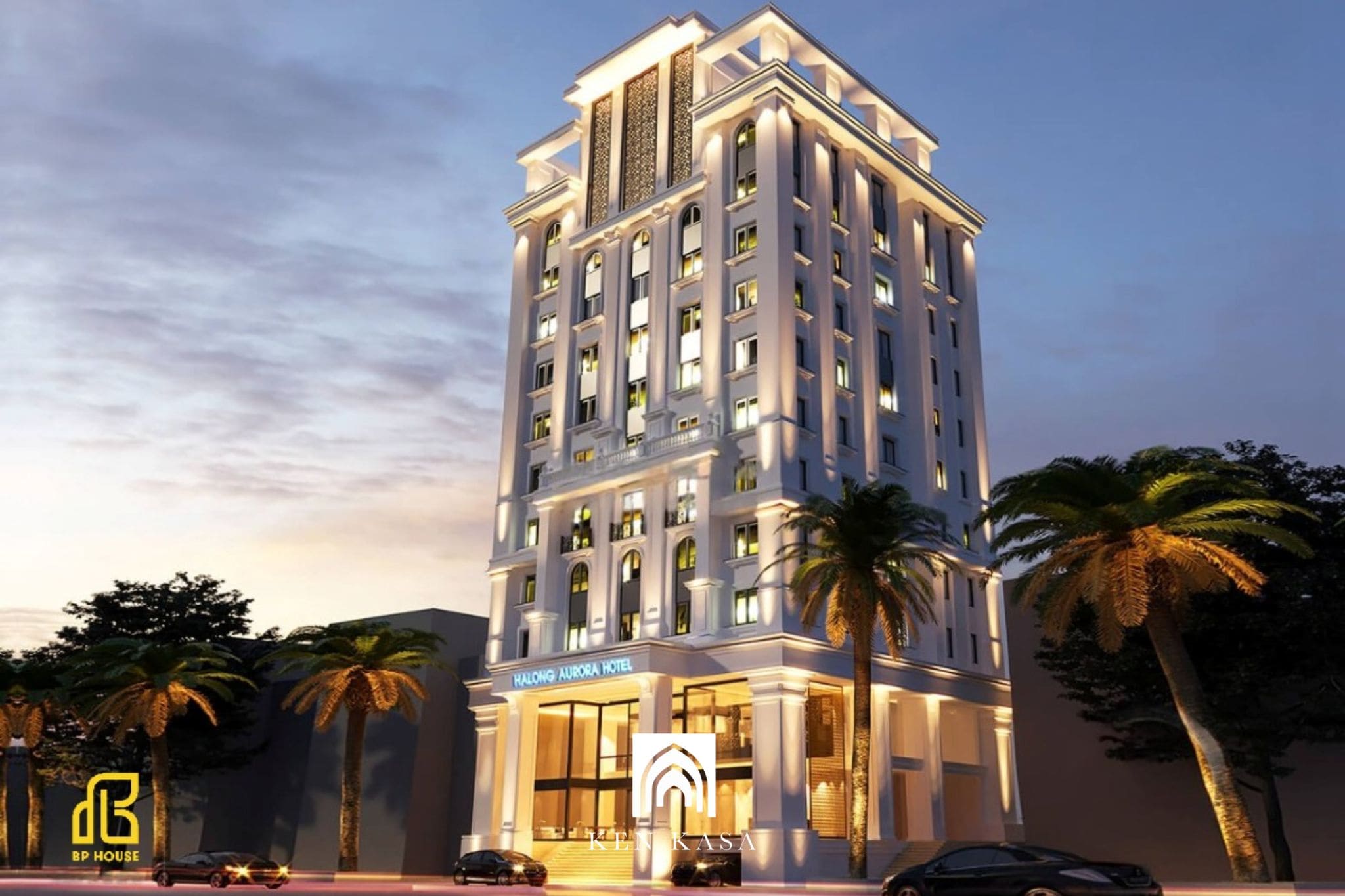 Bố cục đối xứng, tuân thủ tỷ lệ kiến trúc chuẩn mực