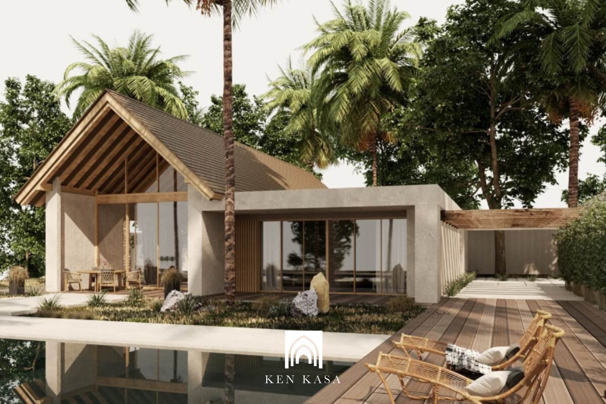 M&ocirc; h&igrave;nh thiết kế nh&agrave; vườn nghỉ dưỡng kết hợp cho thu&ecirc;