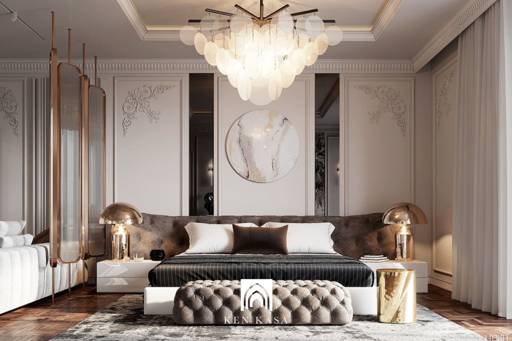 Hoàn thiện mảng tường đầu giường cần đồng bộ với nội thất