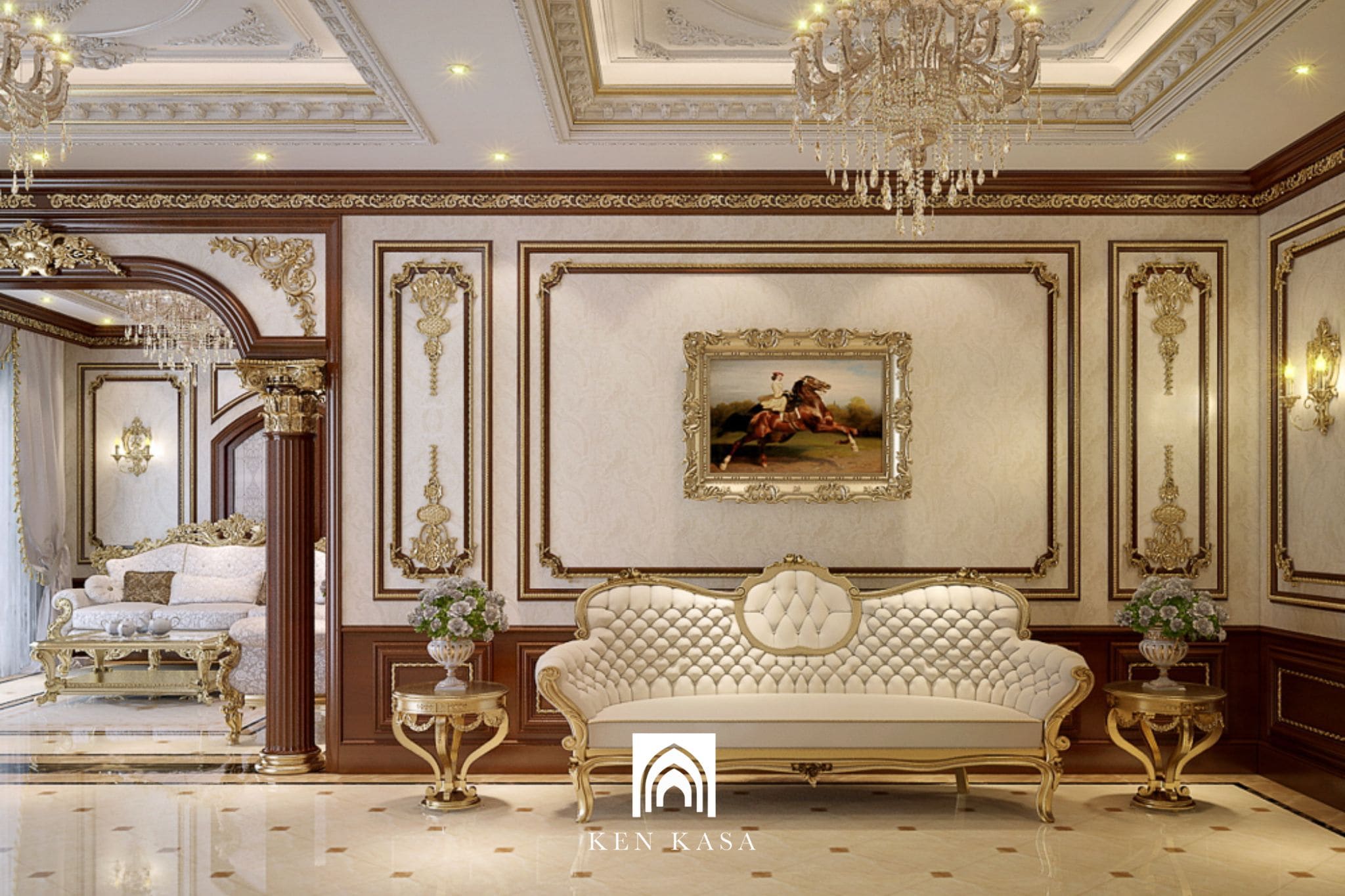 Thi công trần và hệ phào chỉ