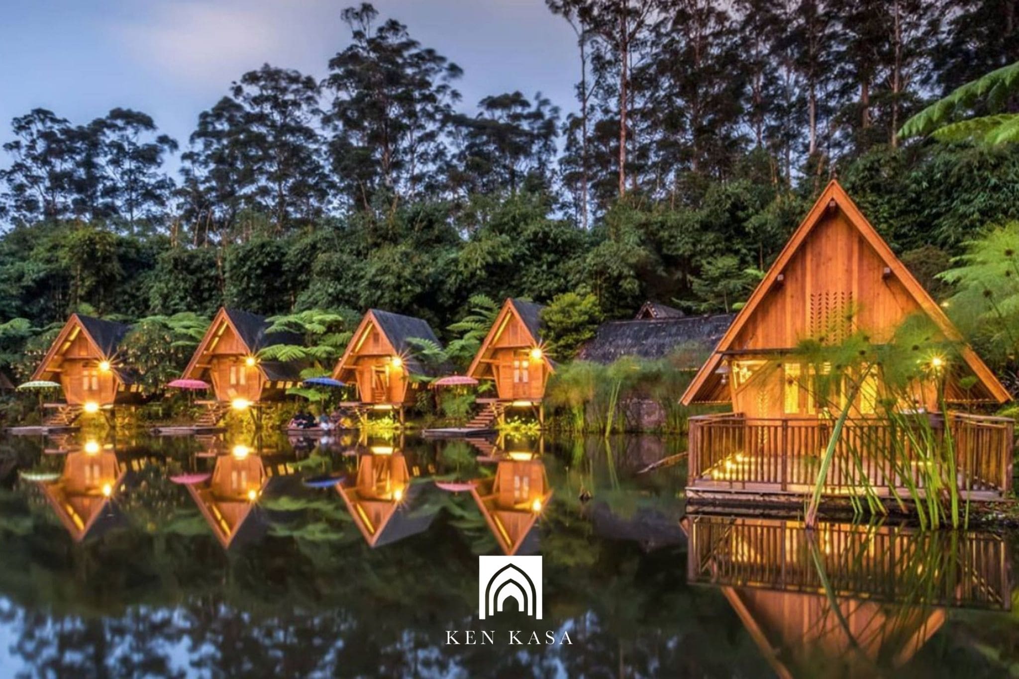 Resort mini ven s&ocirc;ng, hồ