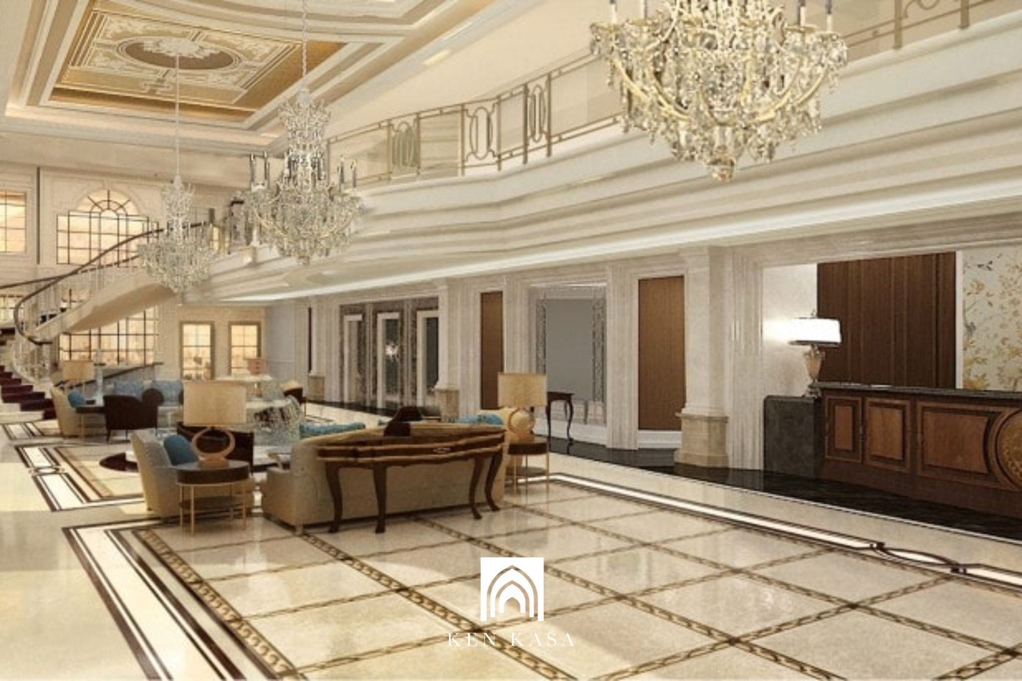 mẫu vật liệu “giả cổ” khách sạn tân cổ điển