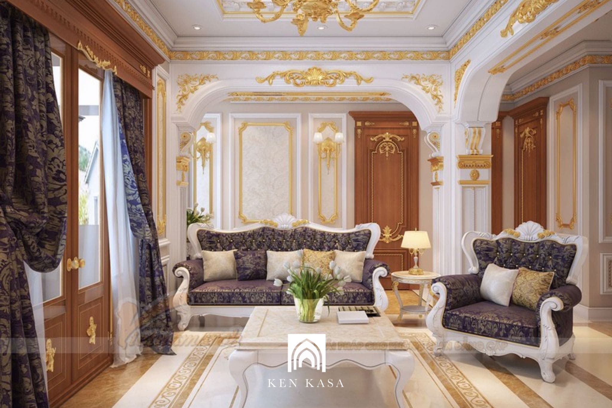 Thiếu sự đồng bộ giữa vật liệu và hệ phào chỉ – ánh sáng